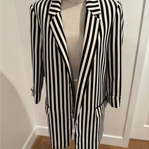 Chic Striped Women's Blazer